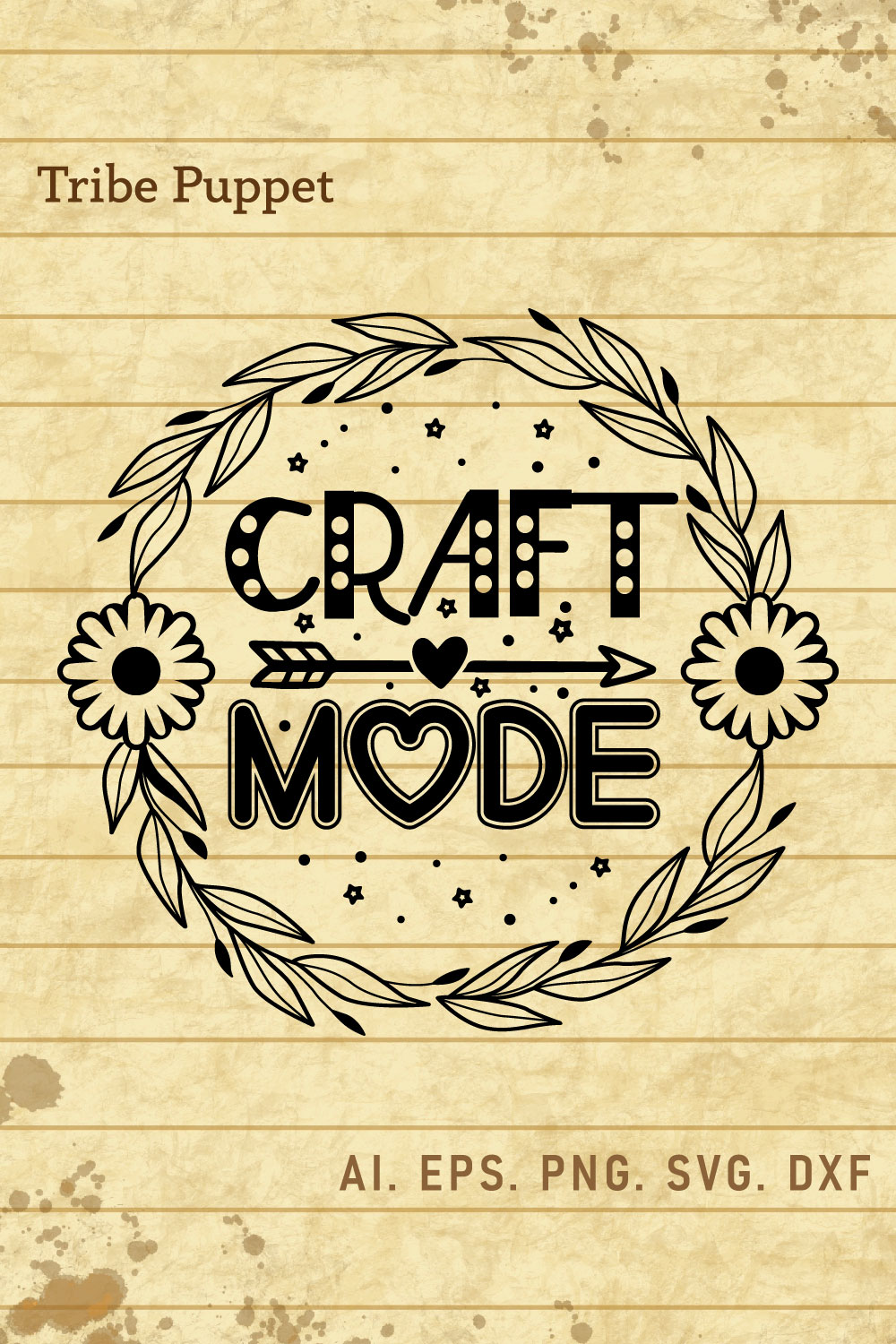 Craft Typography pinterest preview image.