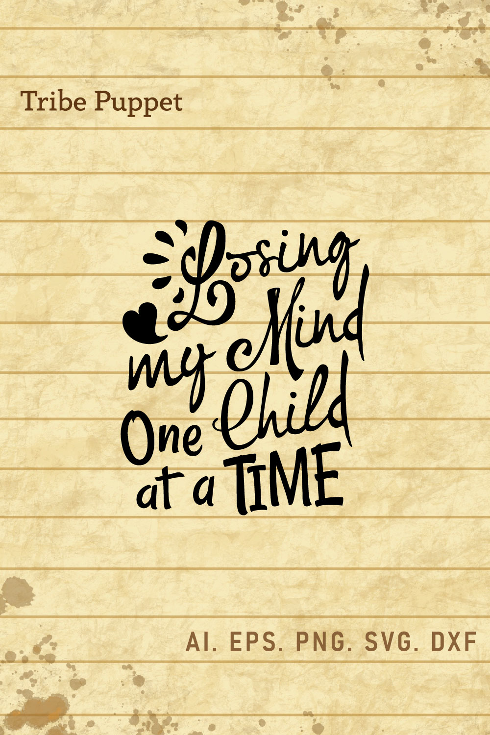 Mom Life Typography pinterest preview image.