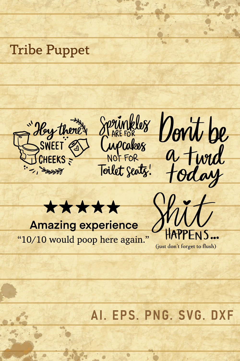 Bathroom Typography pinterest preview image.