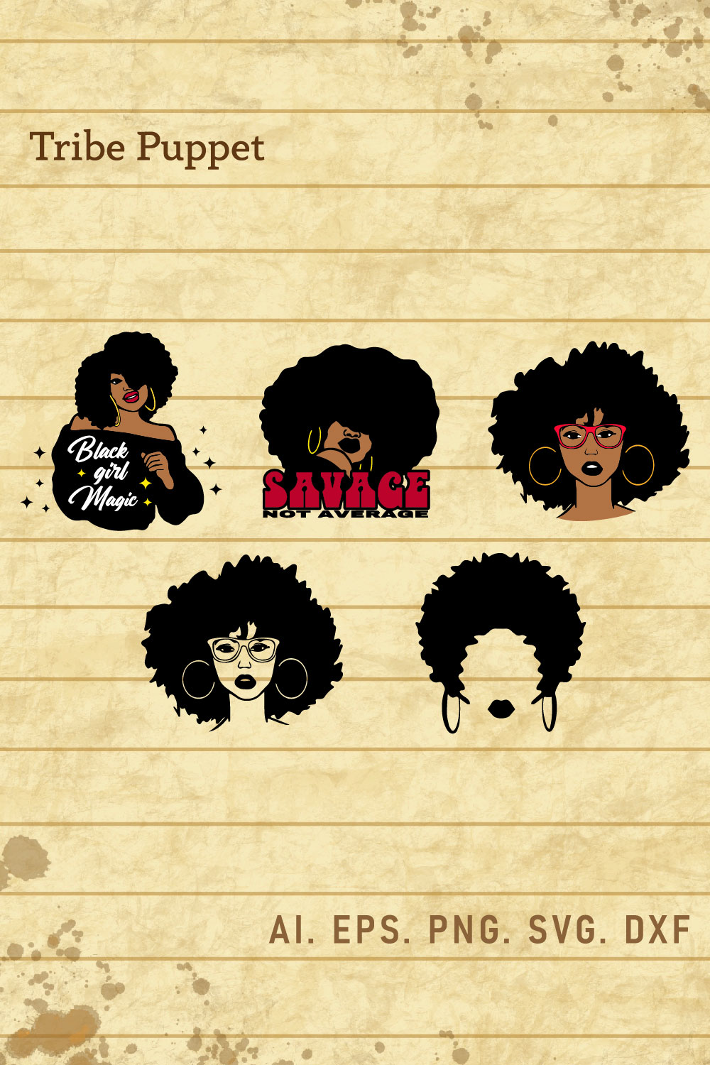 Afro Woman pinterest preview image.