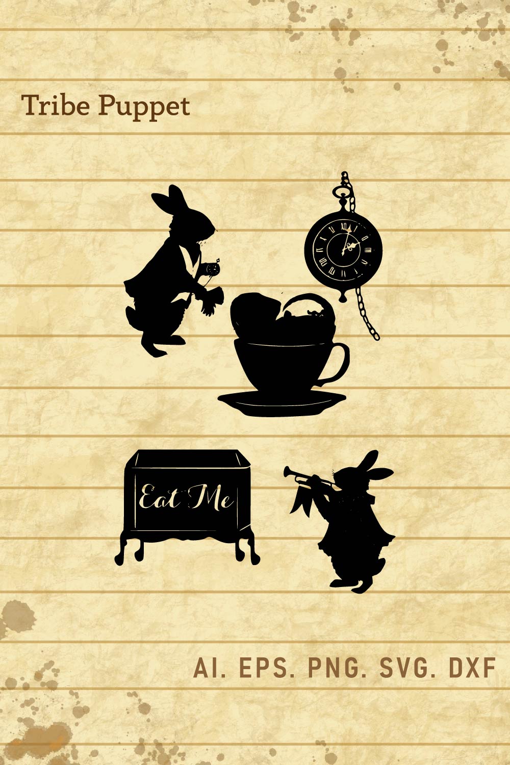 Alice In Wonderland pinterest preview image.