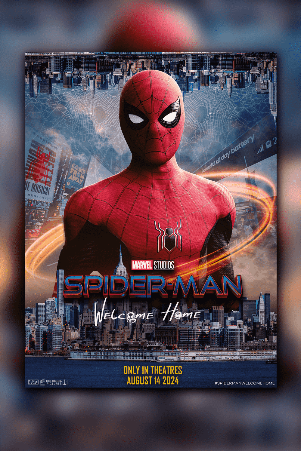 Spiderman Movie Poster pinterest preview image.