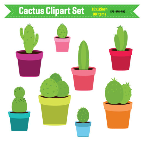 Cactus Clipart cover image.