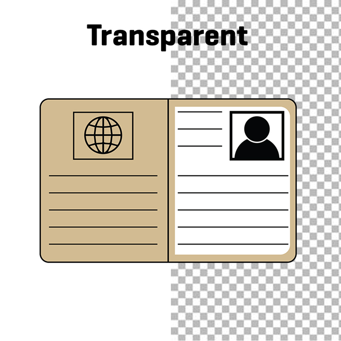 Passport Clipart preview image.