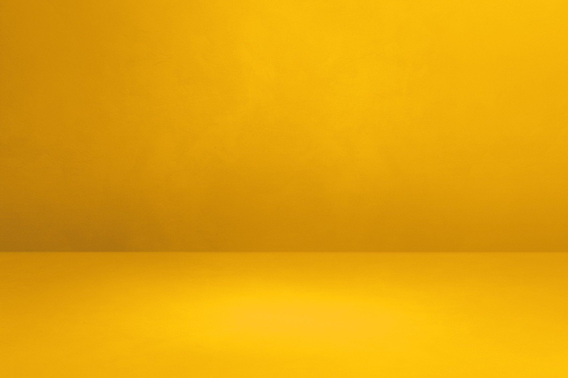 Empty yellow concrete interior background cover image.