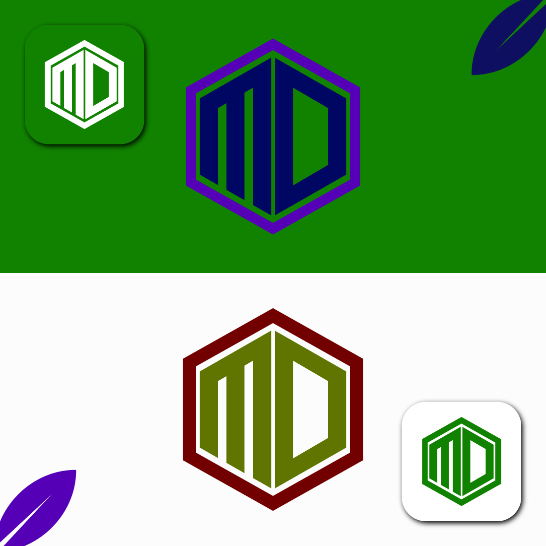 MD Logo Design cover image.