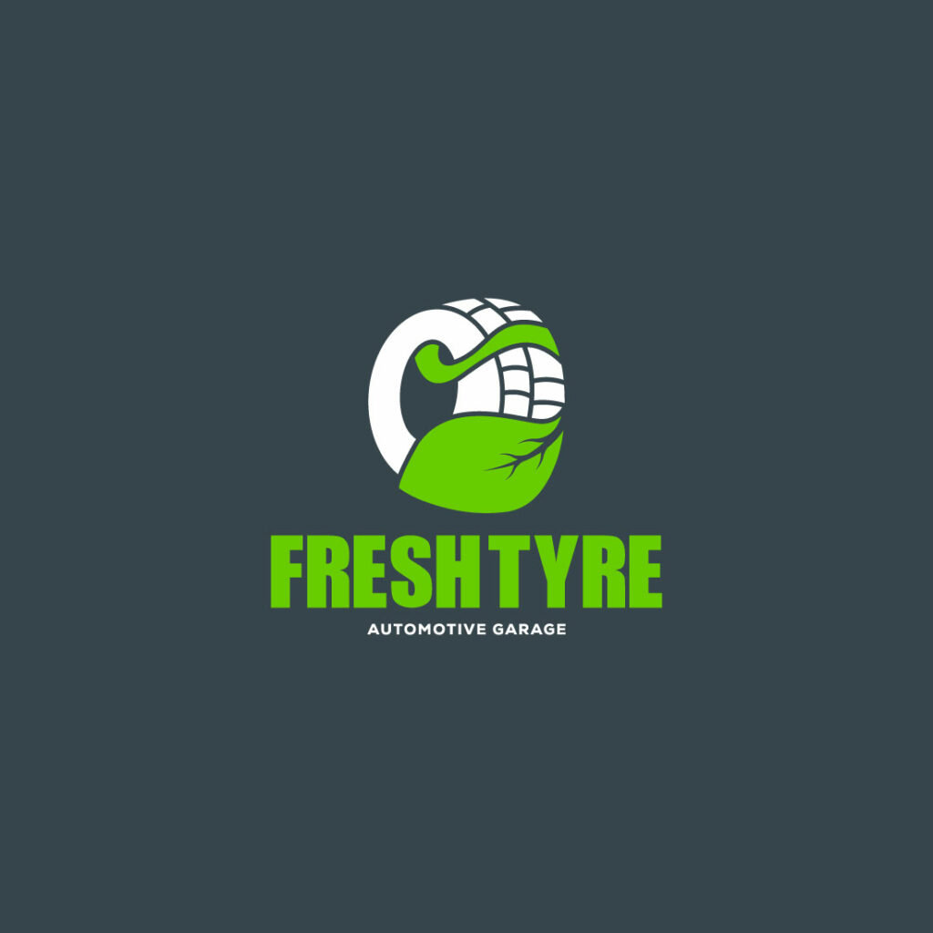 Vector Flat Design Tyre Company Logo Design Template - MasterBundles