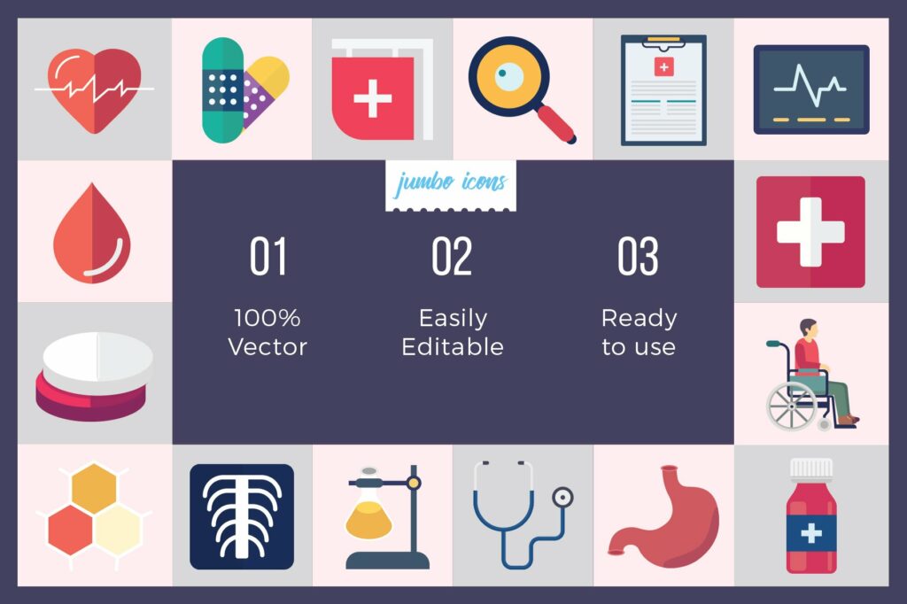 Medical / Health Vector Icons V2 – MasterBundles