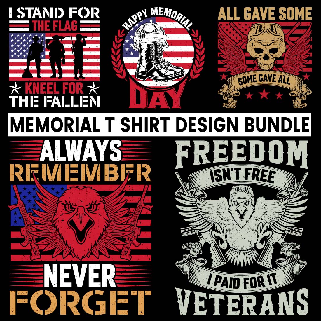 Memorial Day Tournament T-Shirt Design Ideas - Custom Memorial Day