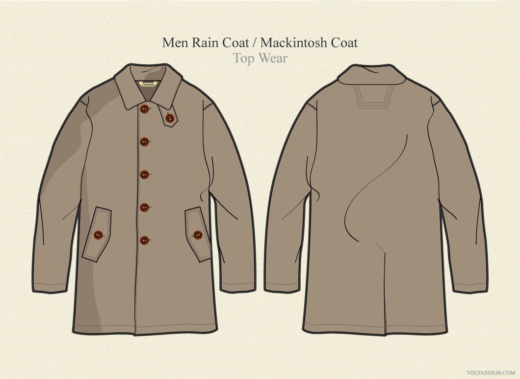 Men Rain Coat or Mackintosh Coat cover image.