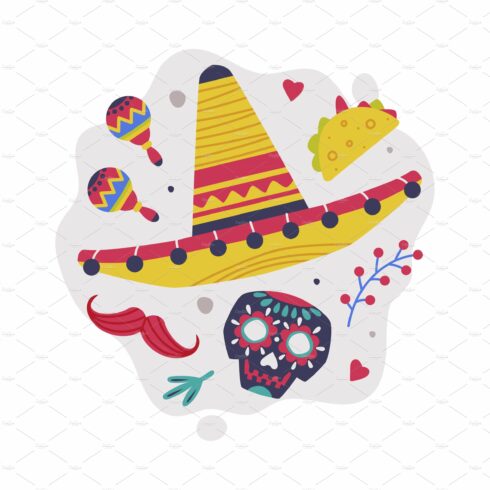 Bright Mexico Object with Sombrero cover image.