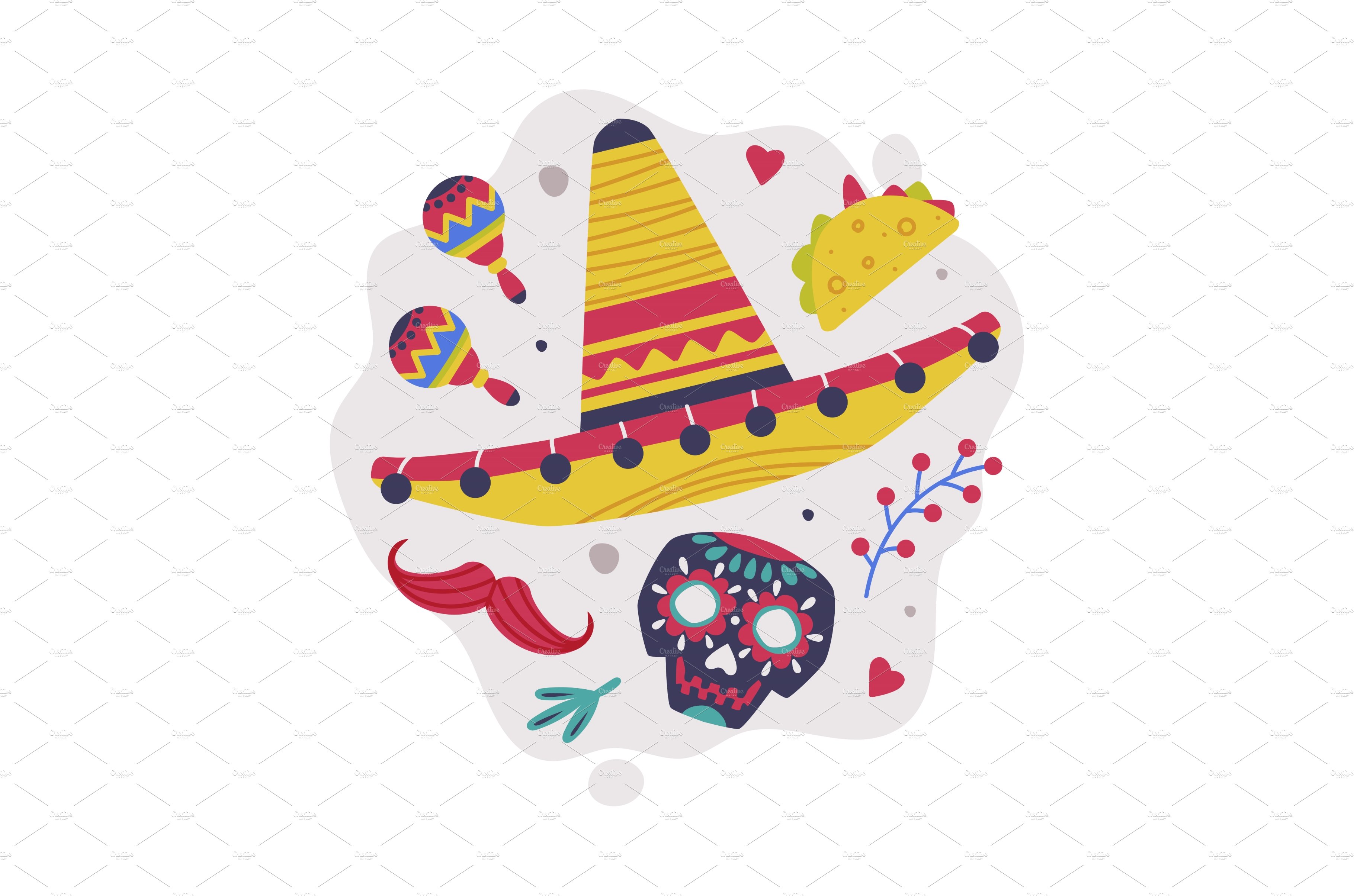Bright Mexico Object with Sombrero cover image.