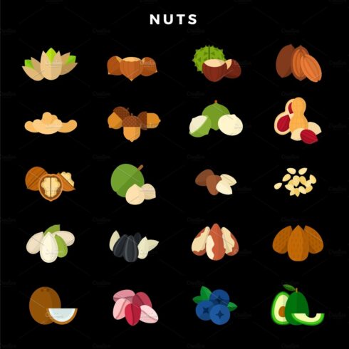 Nuts of all kinds. Set of various cover image.
