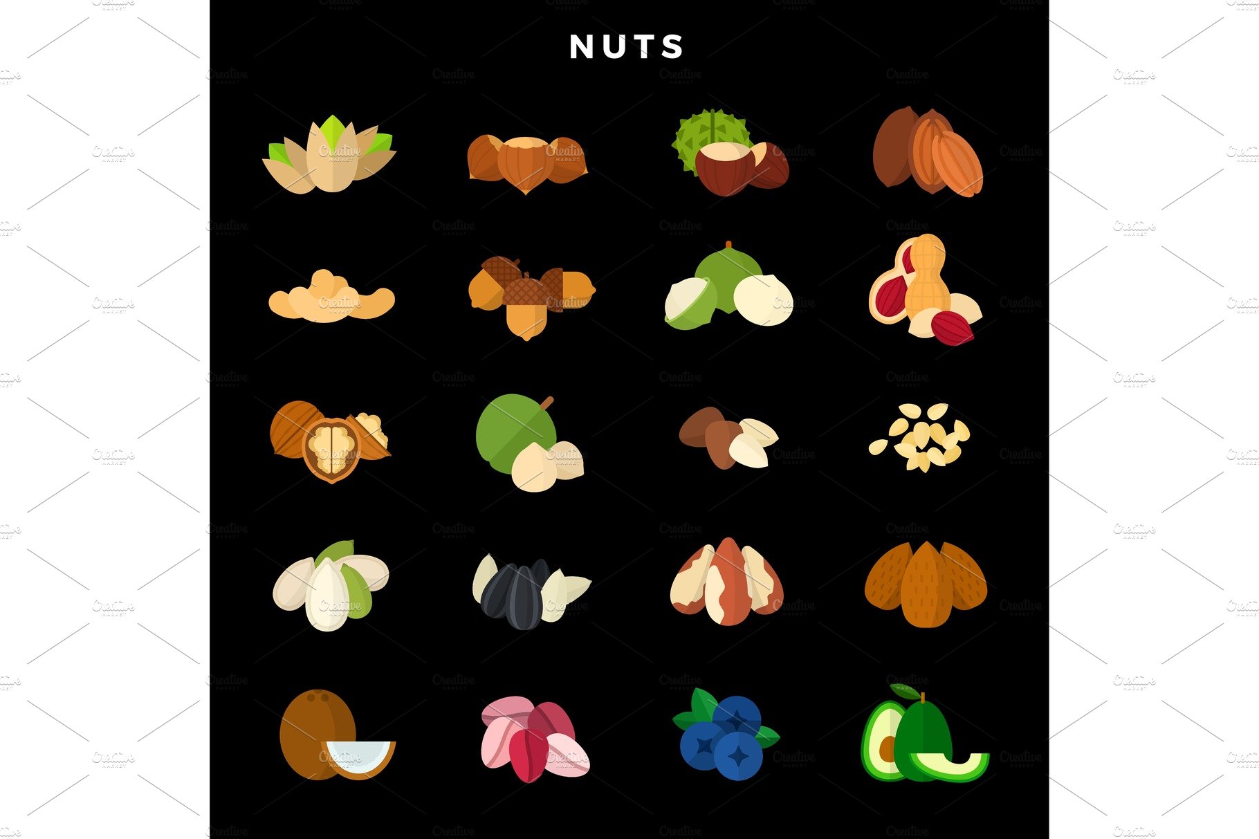 Nuts of all kinds. Set of various cover image.