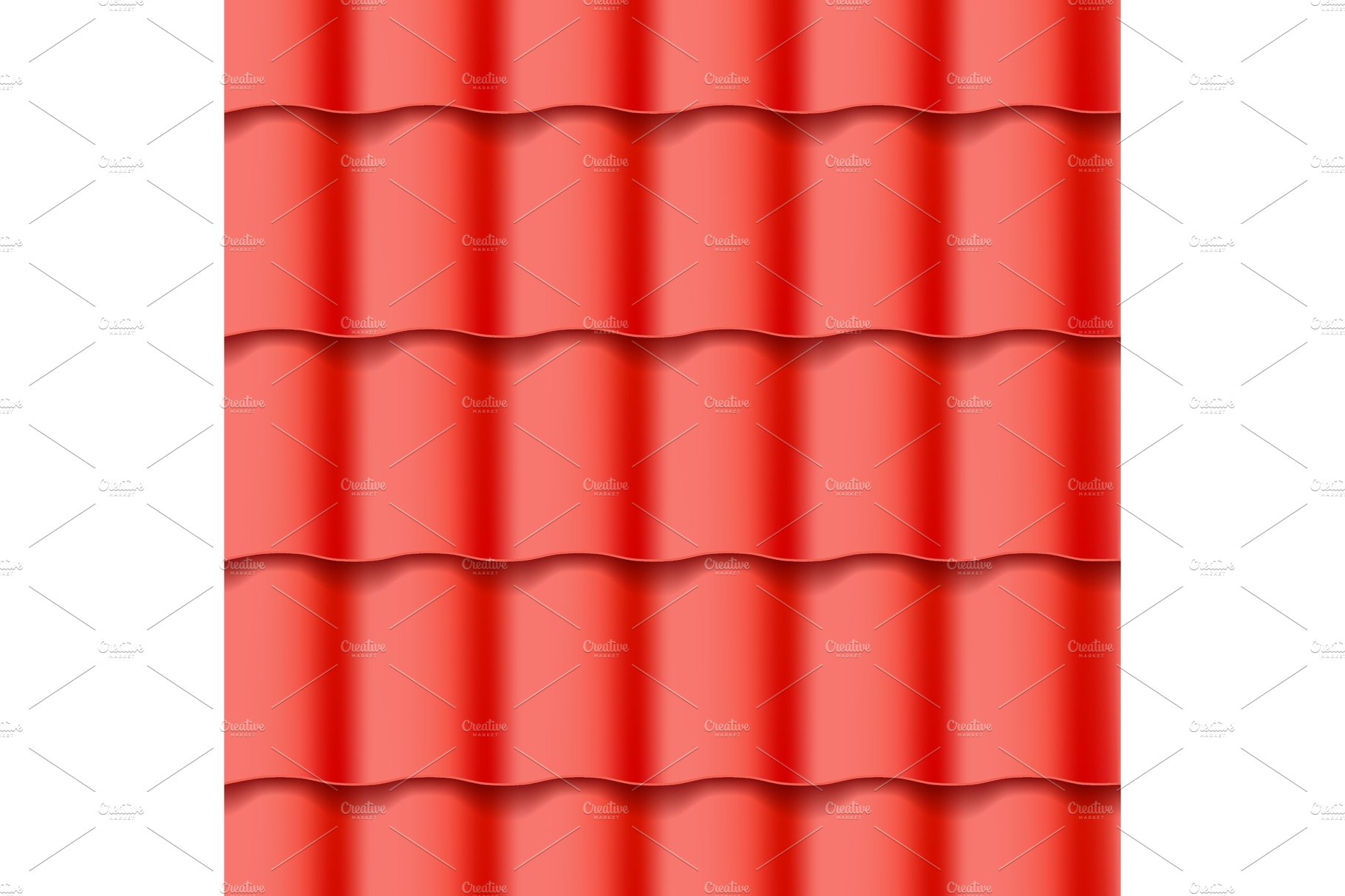 Tiled roof seamless pattern cover image.