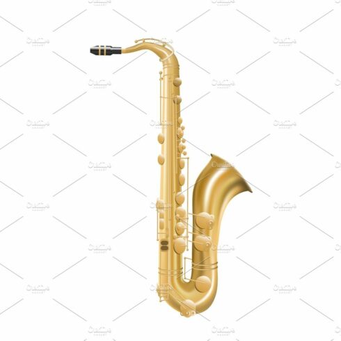 Saxophone. Jazz musical instrument cover image.