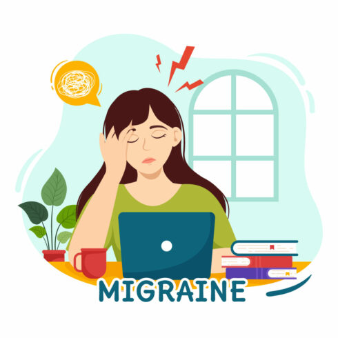 13 Migraine Vector Illustration cover image.