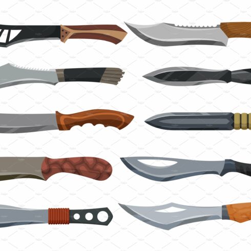 Military hunting knives cover image.