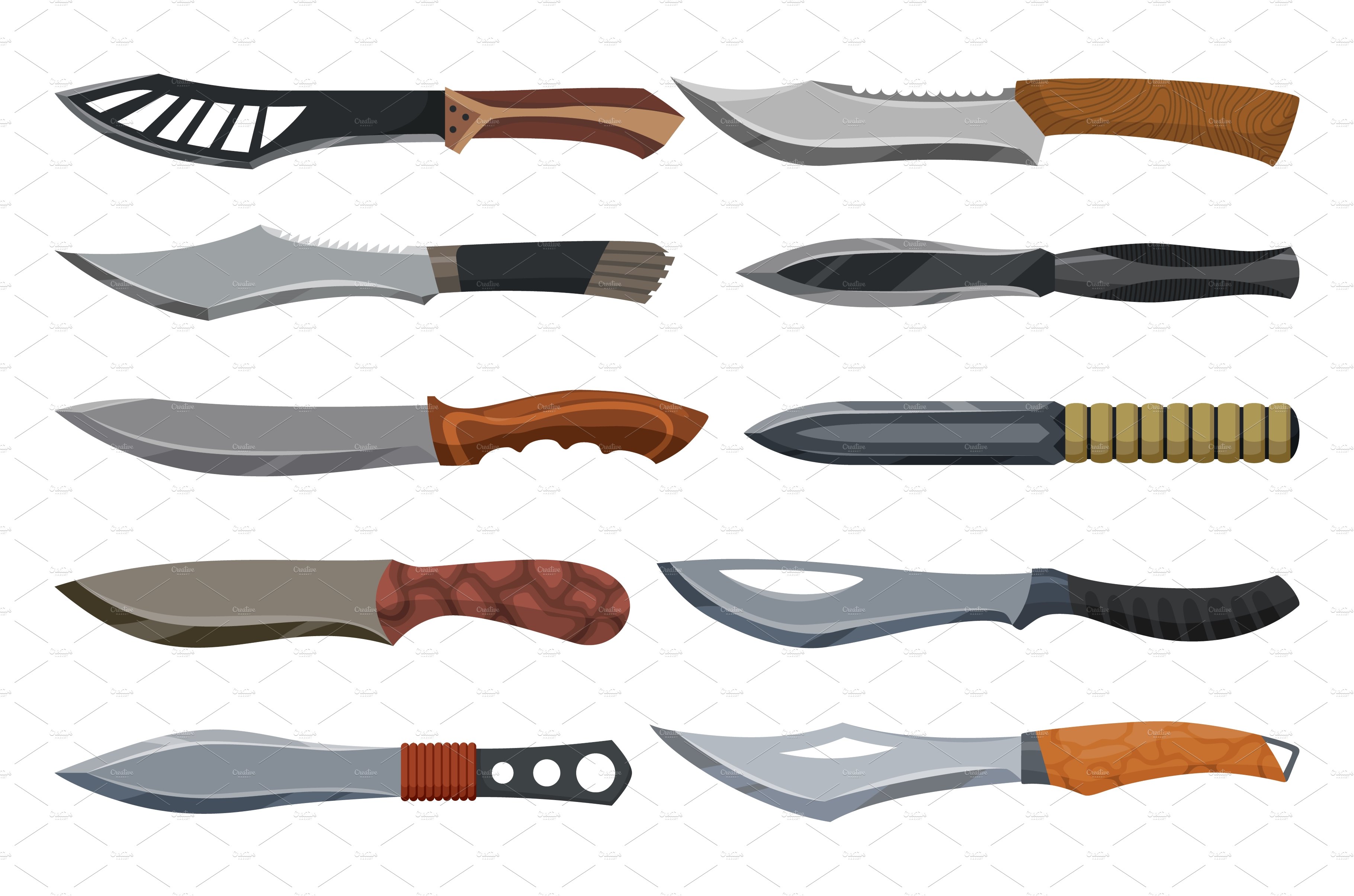 Military hunting knives cover image.
