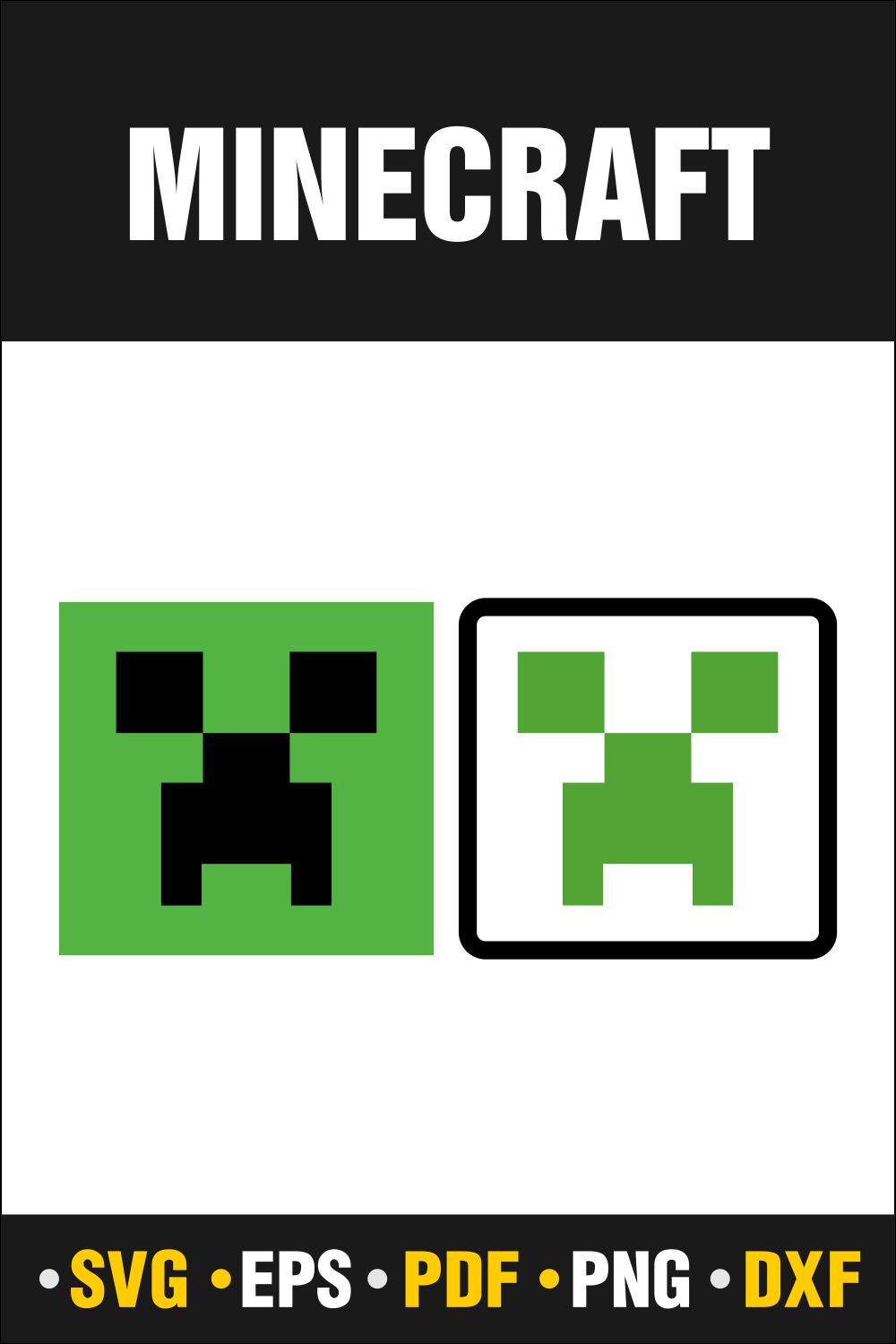 Minecraft Creeper SVG Bundle – MasterBundles