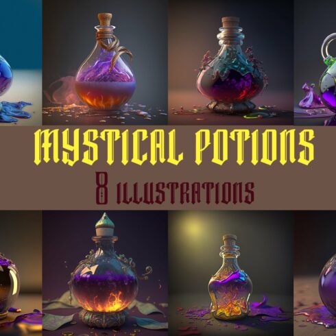 ultra realistic mystical potions cover image.