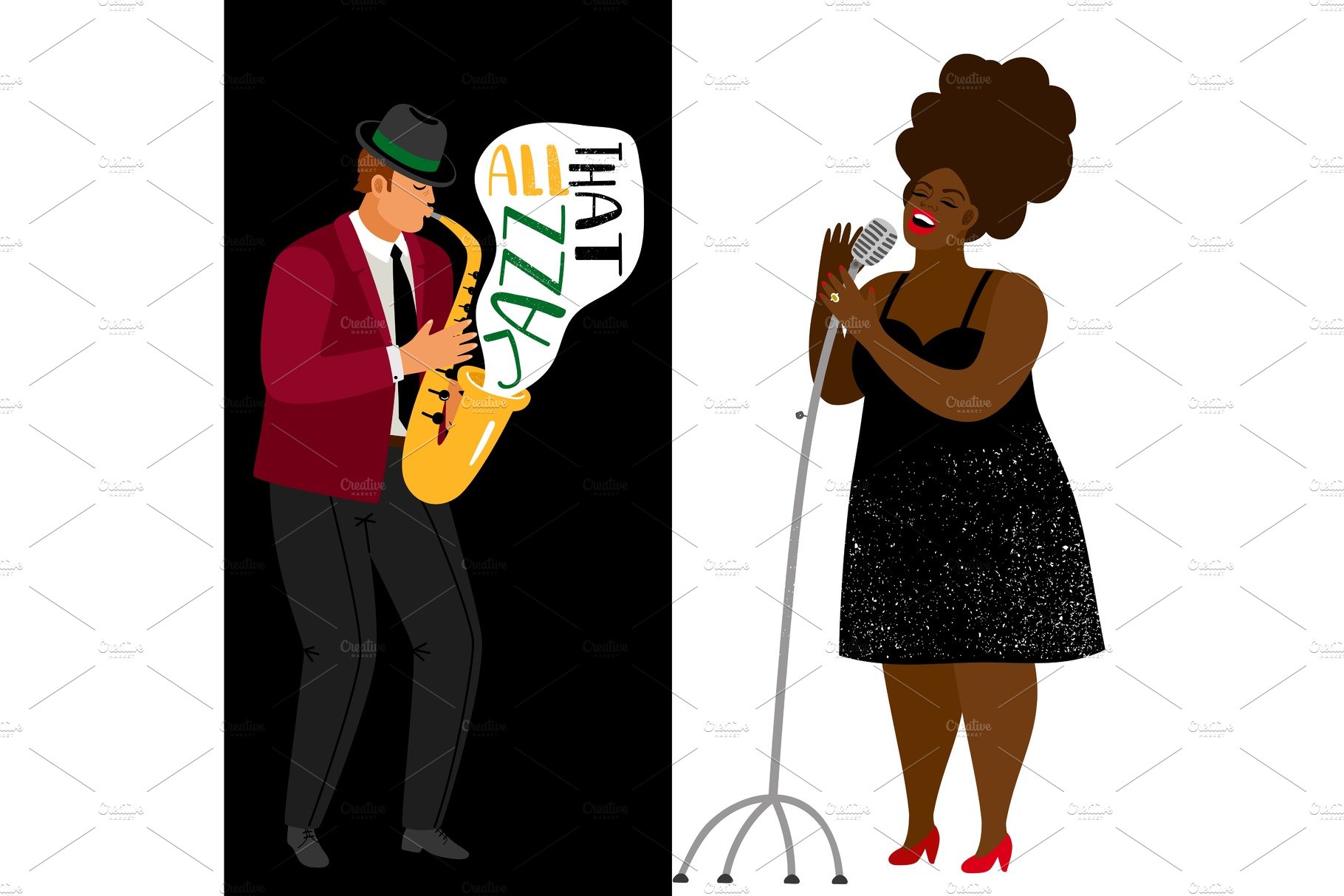 Jazz musician and afroamerican cover image.