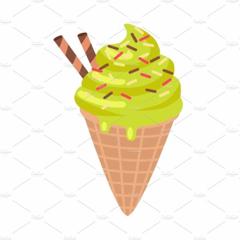 Ice Cream with Two Candy Sticks cover image.