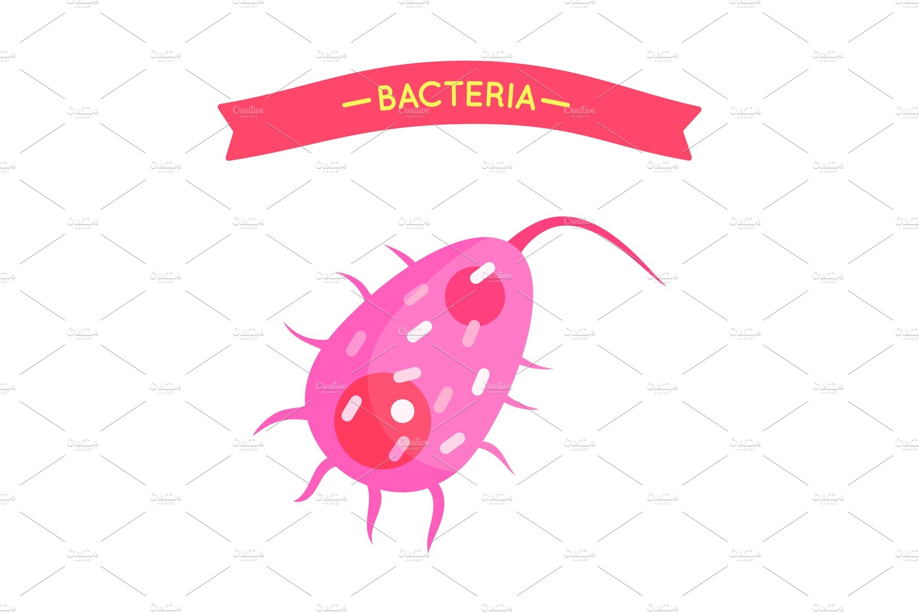 Bacteria and Virus Poster Vector cover image.