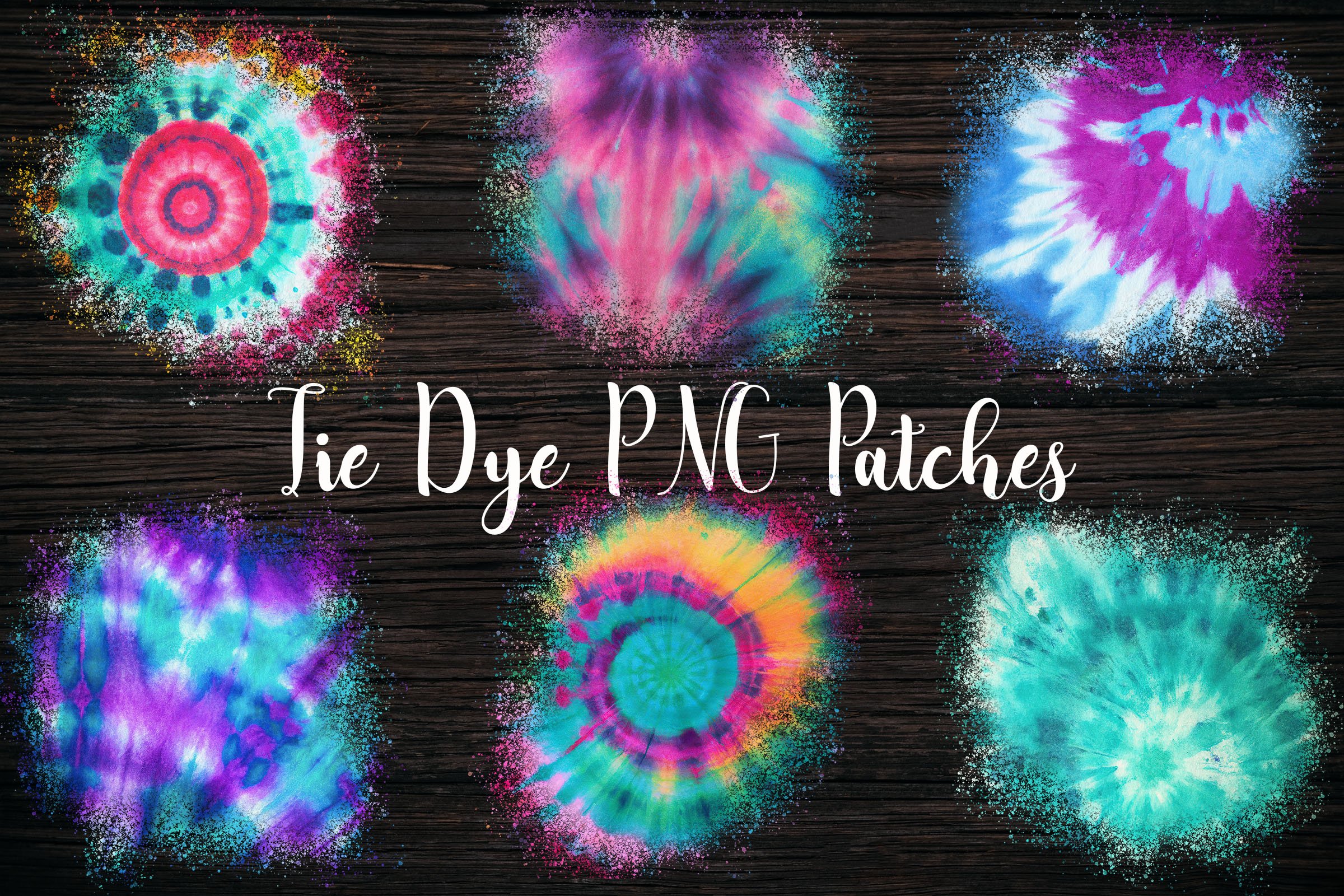 Tie dye rainbow patches cover image.