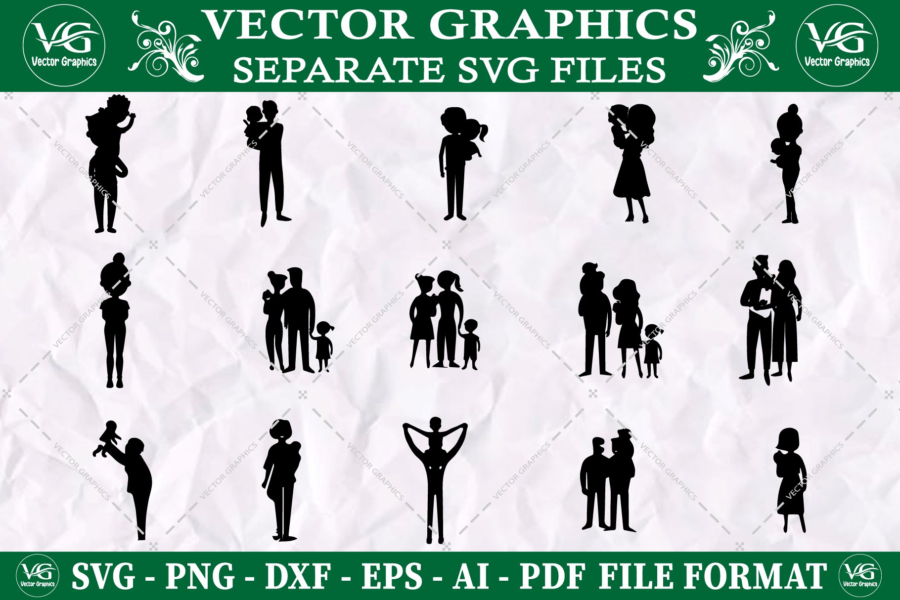 Carrying Baby SVG Bundle cover image.