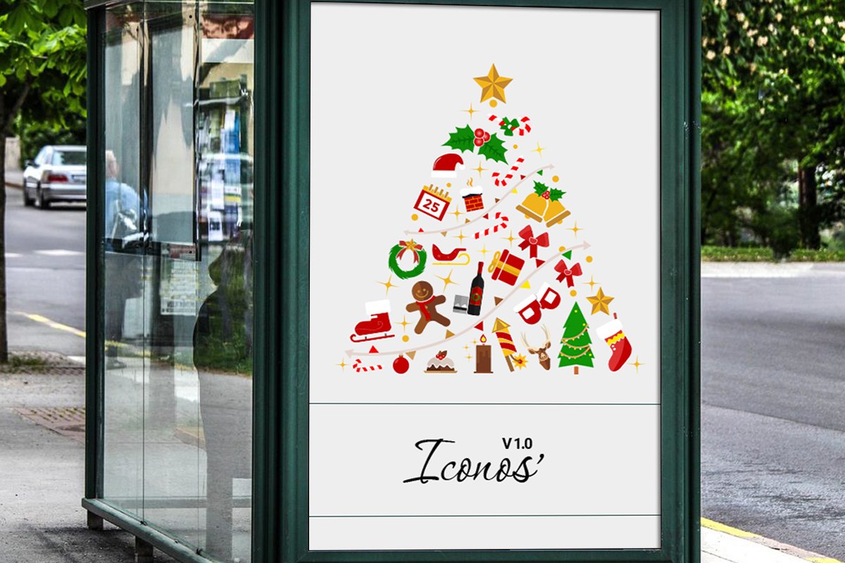 Iconos' (Christmas Icons) preview image.