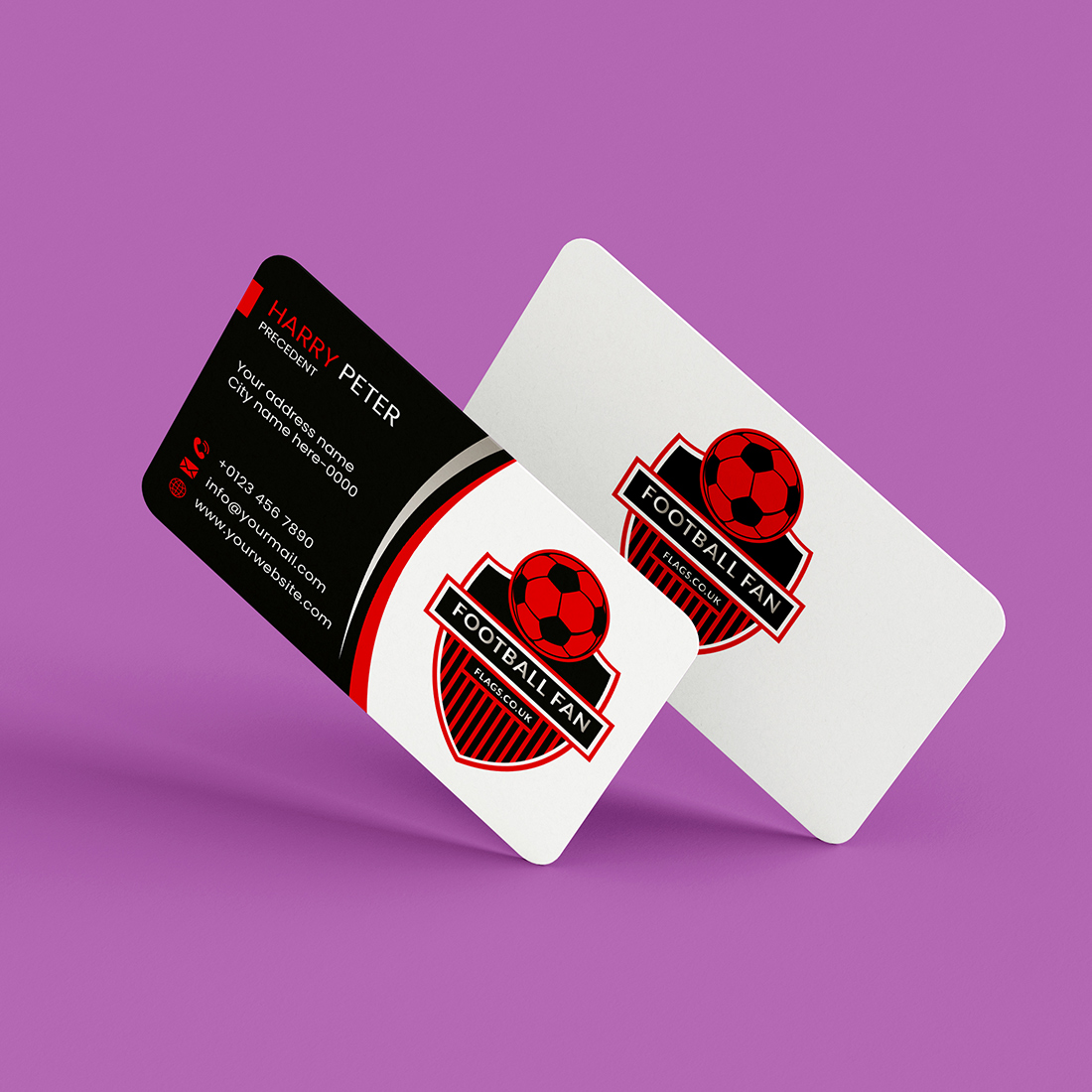 Modern Business Card Template preview image.