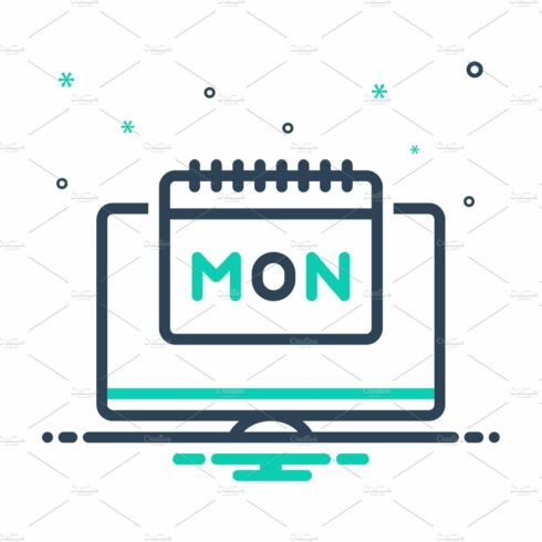 Monday monitor mix icon cover image.