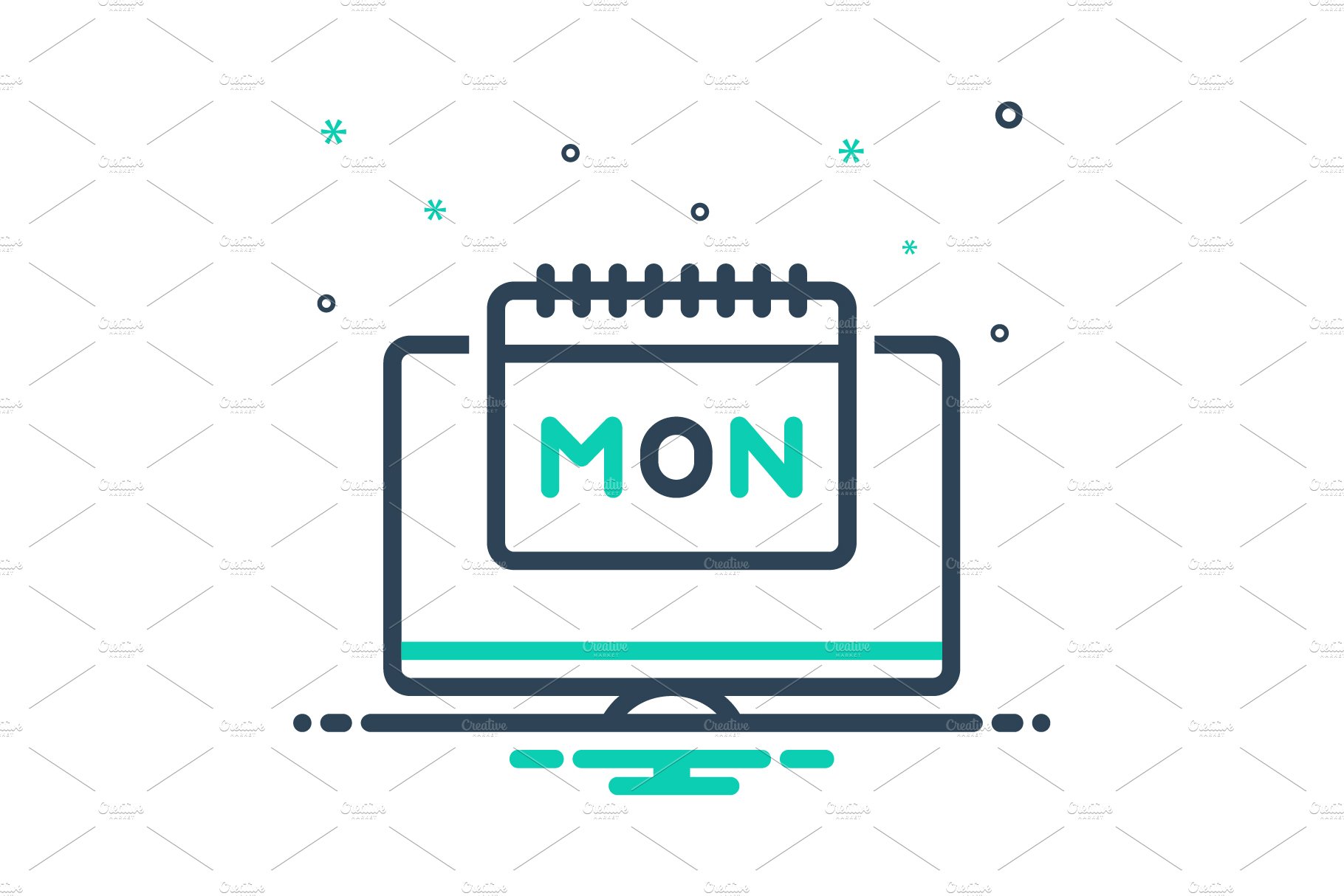 Monday monitor mix icon cover image.