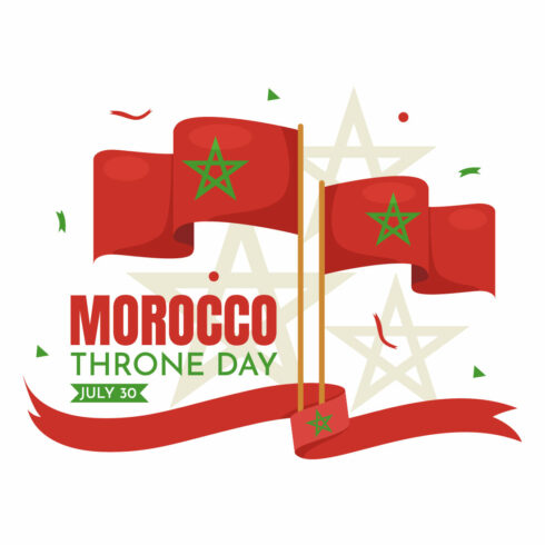10 Happy Morocco Throne Day Illustration cover image.