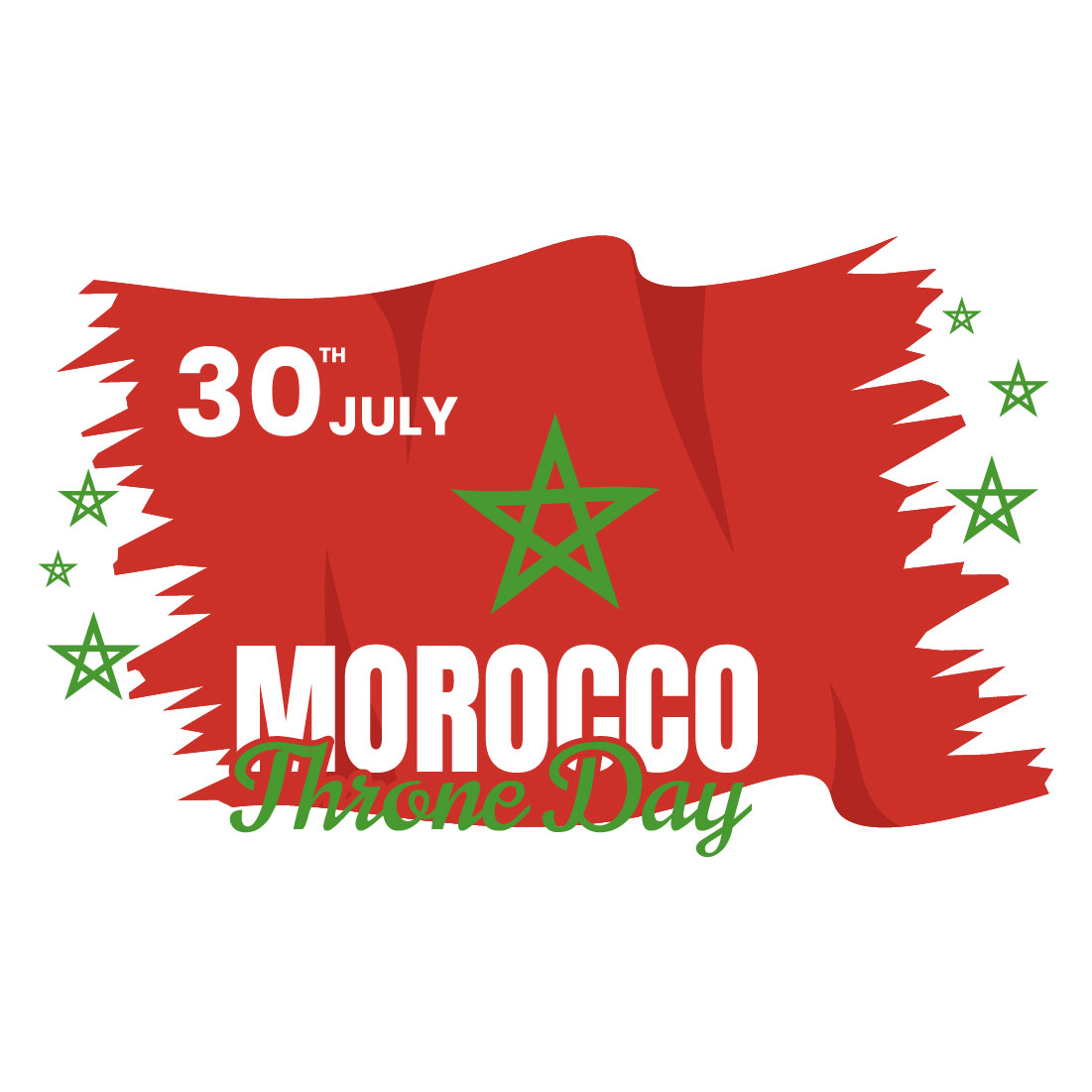 10 Happy Morocco Throne Day Illustration preview image.