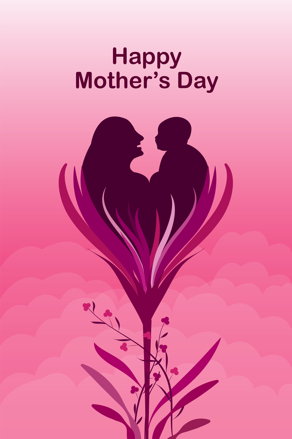 Mother's Day design pinterest preview image.