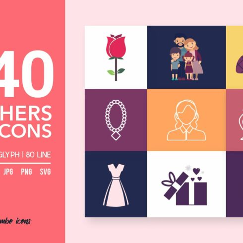 Mothers' Day Vector Icons cover image.