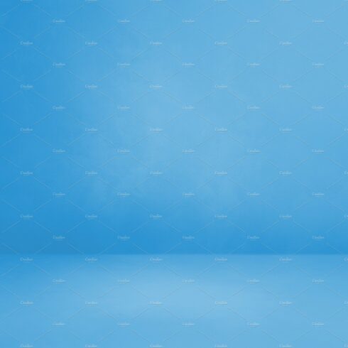 Empty blue concrete interior background cover image.