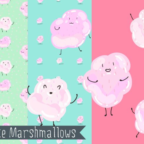 Cute marshmallows cover image.