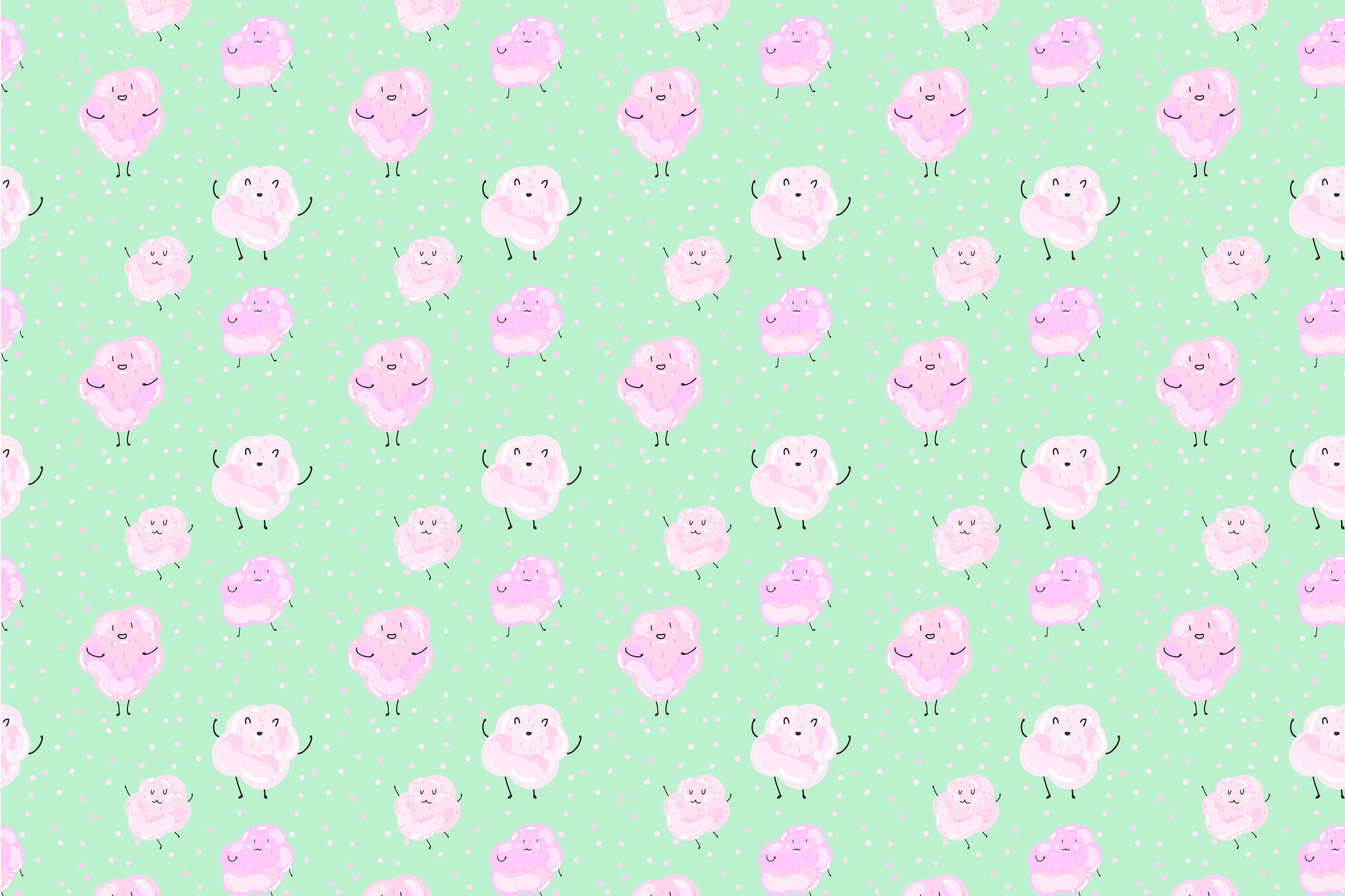 Cute marshmallows preview image.