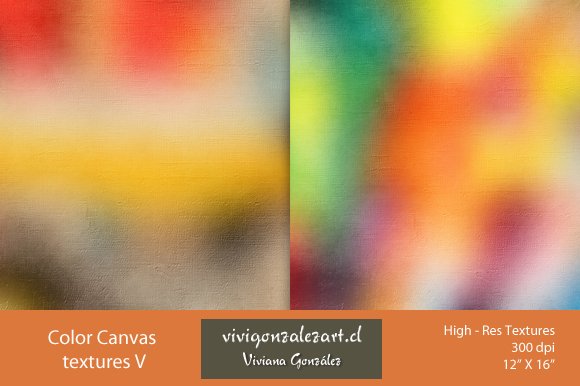 Color canvas textures V preview image.