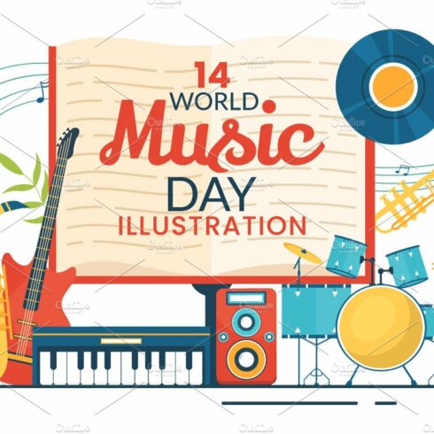 14 World Music Day Illustration cover image.