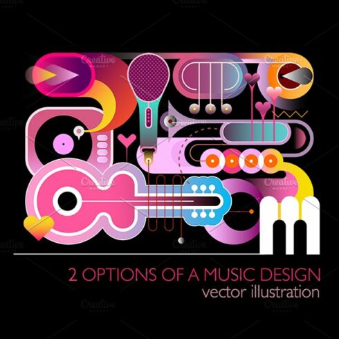 2 Abstract Music Designs cover image.