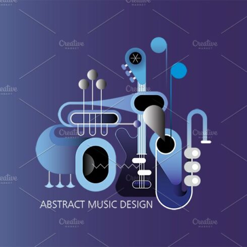 Concept Music Design on a blue cover image.