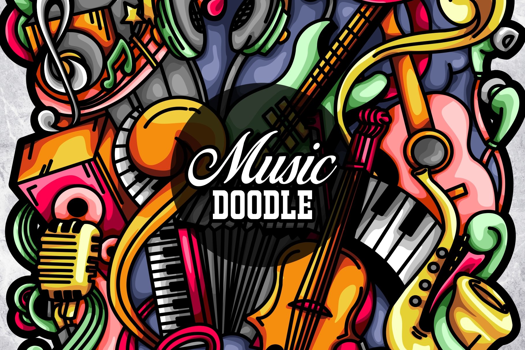 Music Doodle Illustrations cover image.