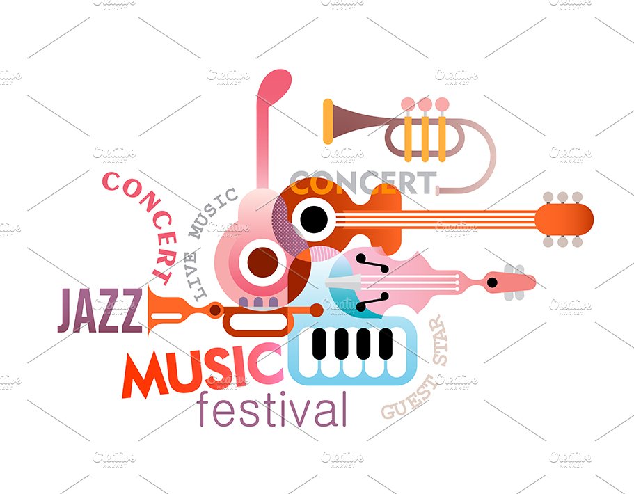 Music Festival Vector Poster Design cover image.