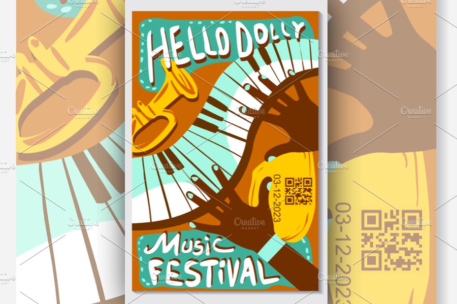 Live Music Festival Vector cover image.