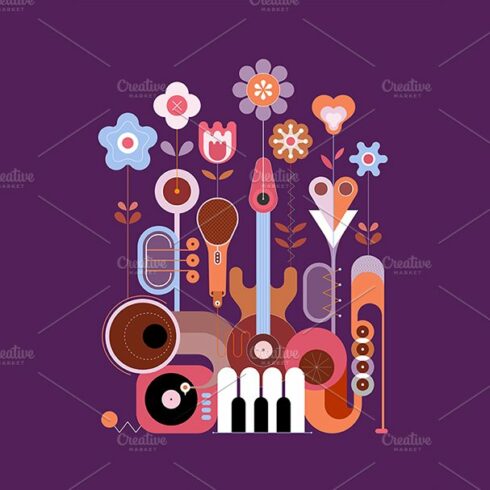 Flowers and Musical Instruments cover image.