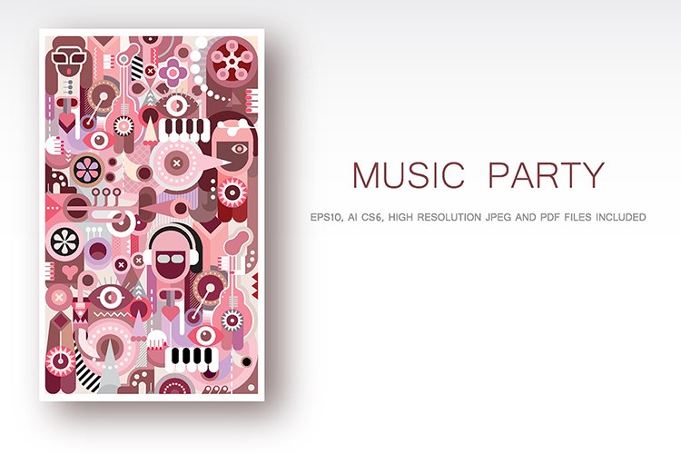 Musicians Vector illustration cover image.